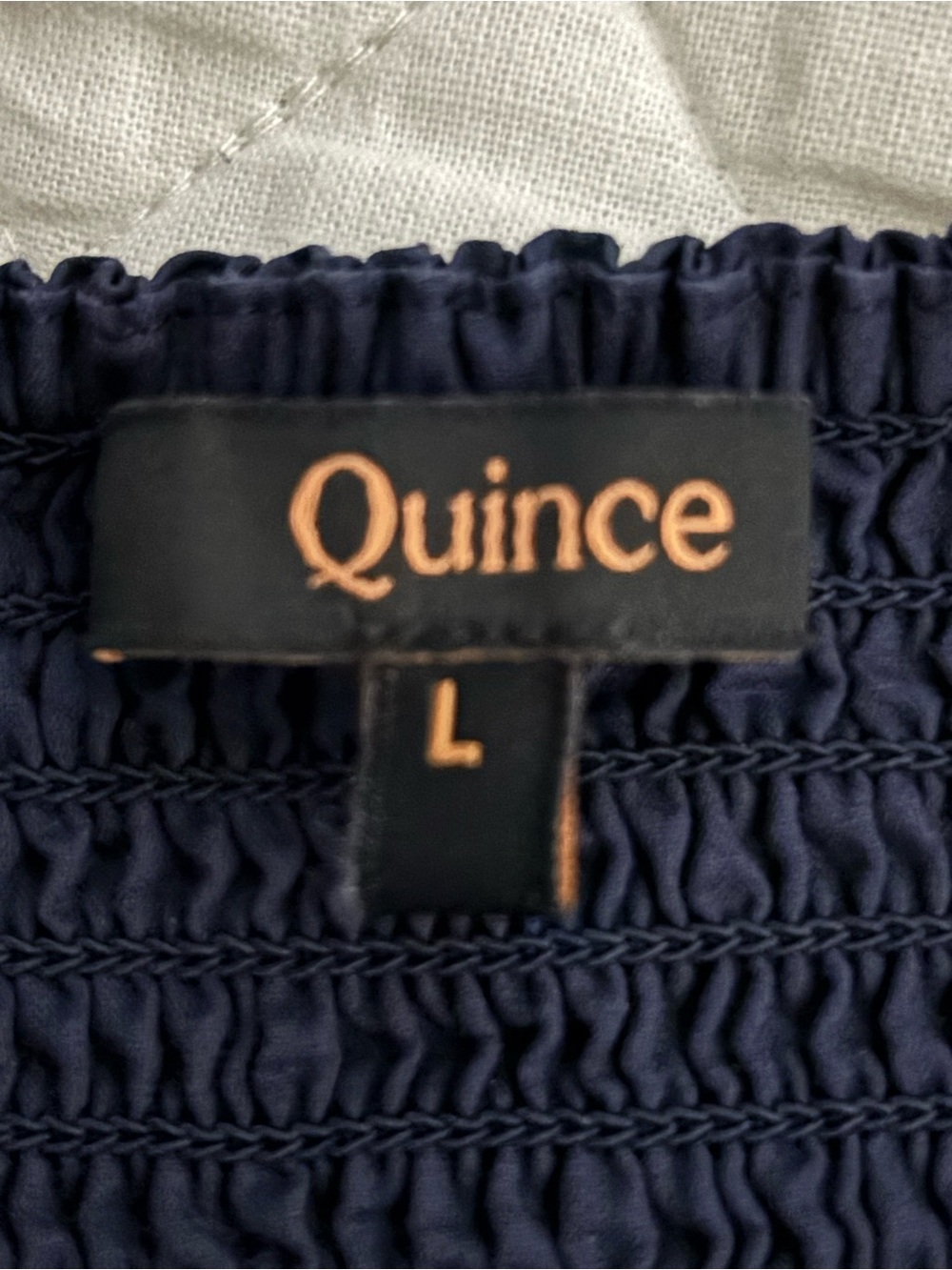 Quince Navy Blue Maxi Dress with Spaghetti Straps Size L - Picture 12 of 13